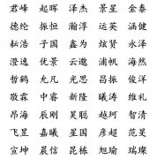 姓刘的男孩名字-2021年姓刘的男孩取什么名字?