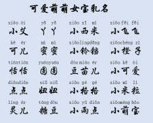 女孩小名叫什么名字好听又洋气-2021女孩名字洋气叠字小名，仙