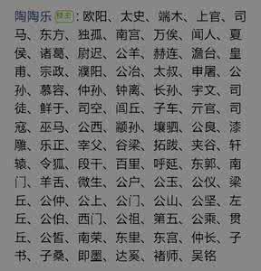 1、一个好听的名字,带有复合姓氏。复姓女孩的名字非常干净清晰。