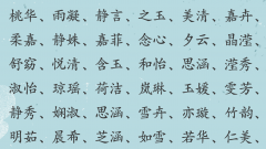 100个优秀名字女孩-100个优秀名字，帮我起一个好听一点的名字